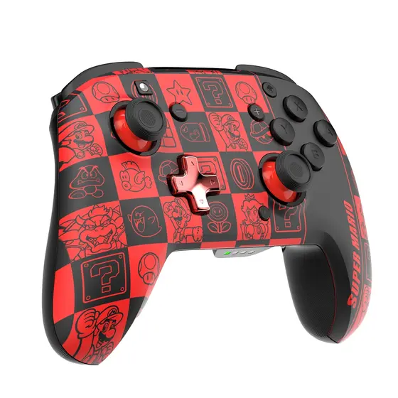 PDP SWITCH REMATCH WIRELESS CONTROLLER - SUPER ICONS GLOW IN THE DARK-1