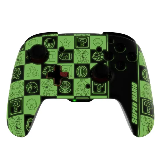 PDP SWITCH REMATCH WIRELESS CONTROLLER - SUPER ICONS GLOW IN THE DARK-8