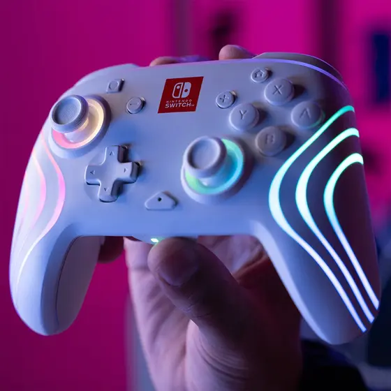 PDP SWITCH AFTERGLOW WAVE WIRELESS CONTROLLER - WHITE-7