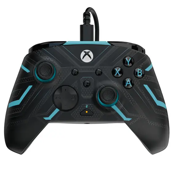 PDP XBOX WIRED REMATCH CONTROLLER - TITAN STEEL GLOW IN THE DARK-0