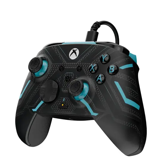PDP XBOX WIRED REMATCH CONTROLLER - TITAN STEEL GLOW IN THE DARK-1