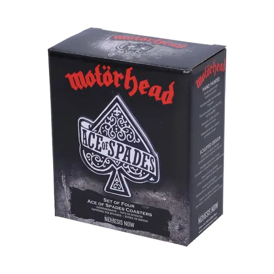 NEMESIS NOW MOTORHEAD ACE OF SPADES COASTER (SET OF 4) 12.5CM-3