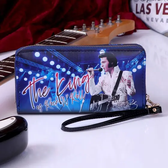 NEMESIS NOW PURSE - ELVIS THE KING OF ROCK AND ROLL 19CM-6