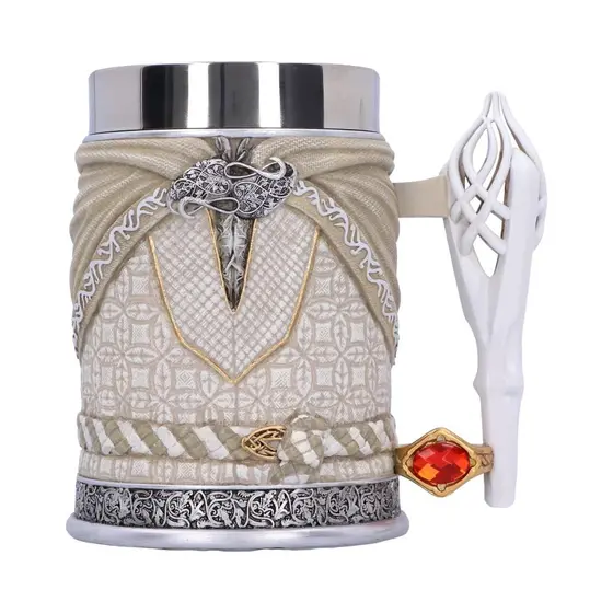 NEMESIS NOW LORD OF THE RINGS GANDALF THE WHITE TANKARD 15CM-0