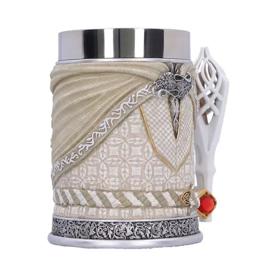 NEMESIS NOW LORD OF THE RINGS GANDALF THE WHITE TANKARD 15CM-3