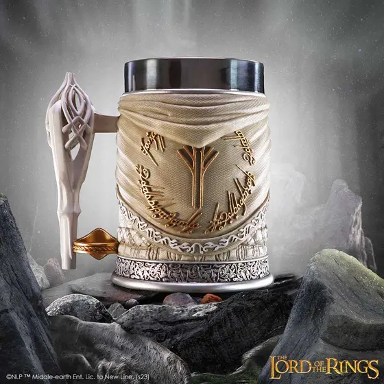 NEMESIS NOW LORD OF THE RINGS GANDALF THE WHITE TANKARD 15CM-7