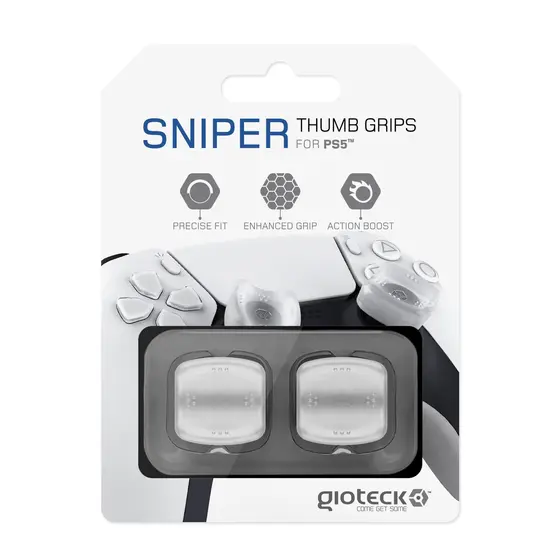 GIOTECK THUMB GRIPS SNIPER WHITE PS5-0