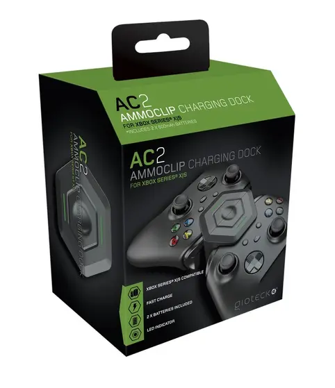 GIOTECK – AC2 AMMO CLIP CHARGING DOCK WITH 2600mAh BATTERIES FOR X-3