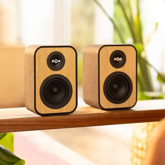 HOUSE OF MARLEY UPLIFT BT BOOKSHELF SPEAKERS SIGNATURE BLACK-2