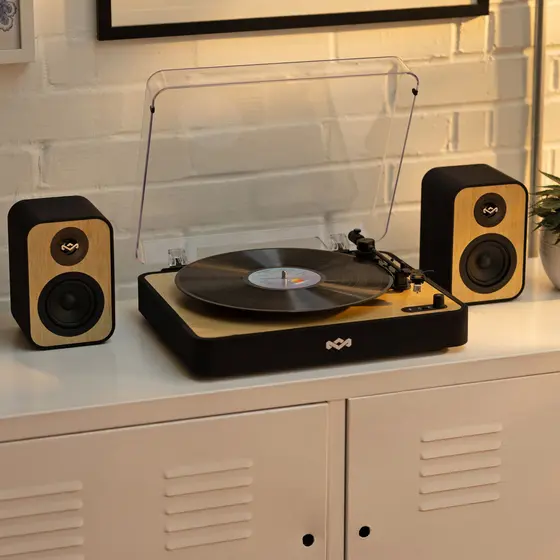 HOUSE OF MARLEY UPLIFT BT BOOKSHELF SPEAKERS SIGNATURE BLACK-3