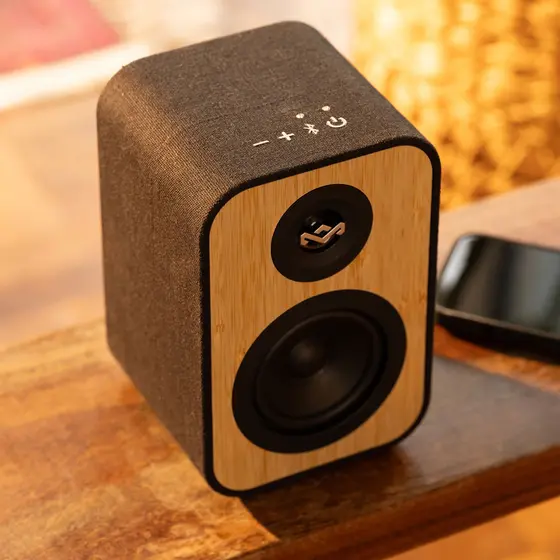 HOUSE OF MARLEY UPLIFT BT BOOKSHELF SPEAKERS SIGNATURE BLACK-7