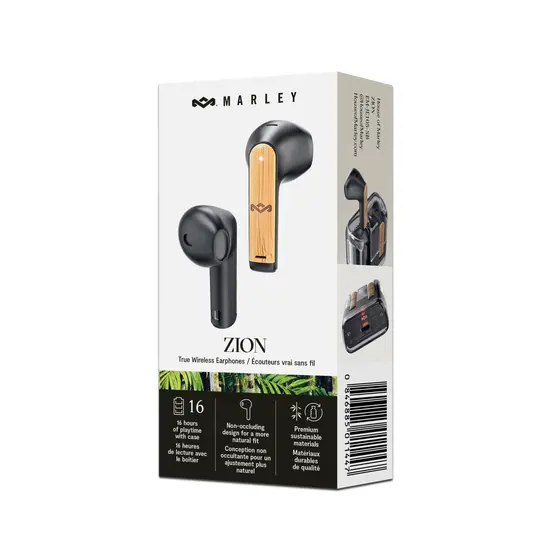HOUSE OF MARLEY ZION TWS EARPHONES SIGNATURE BLACK-3