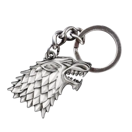 NOBLE COLLECTION - GAME OF THRONES - J - STARK KEY CHAIN-0
