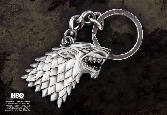 NOBLE COLLECTION - GAME OF THRONES - J - STARK KEY CHAIN-1