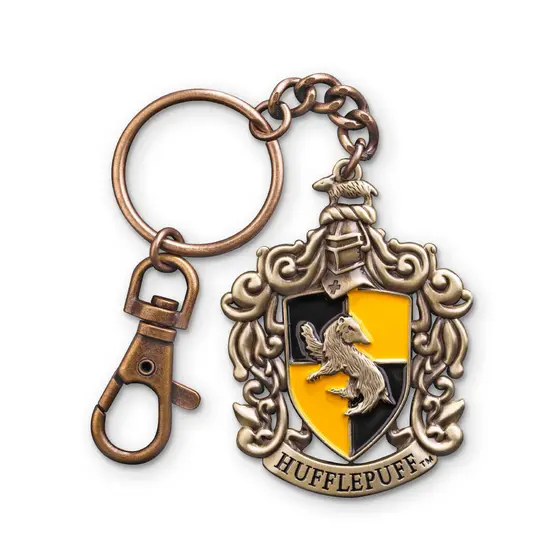 NOBLE COLLECTION Harry Potter Hufflepuff crest keychain-1