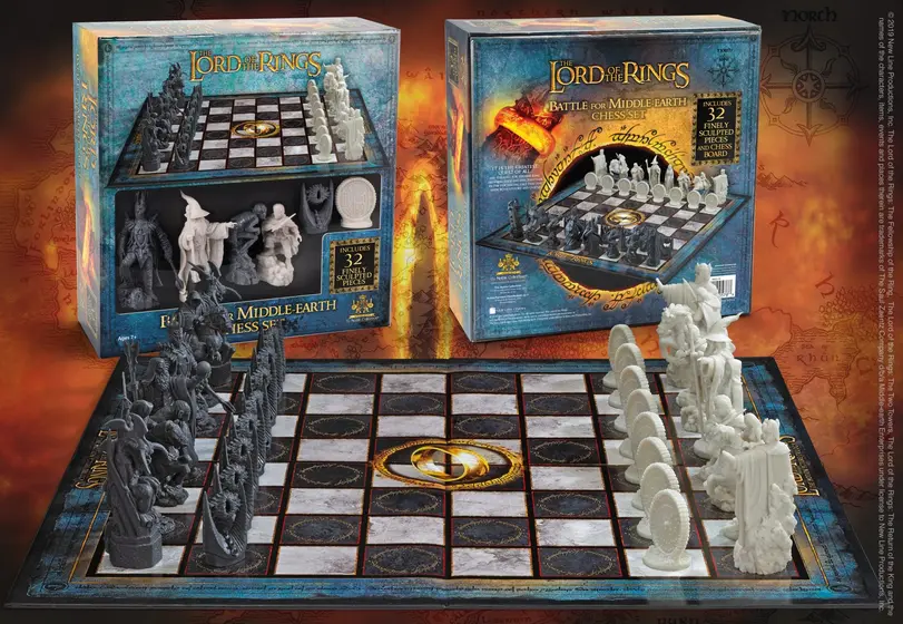 NOBLE COLLECTION - THE LORD OF THE RINGS - GIFTS - BATTLE FOR MIDDLE-EARTH CHESS-1