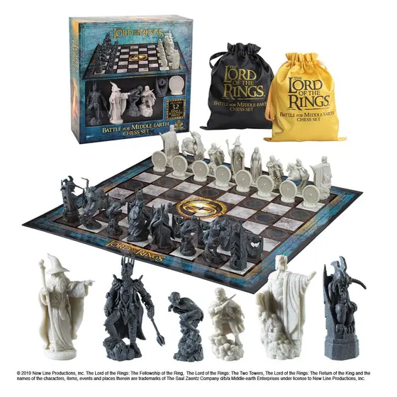 NOBLE COLLECTION - THE LORD OF THE RINGS - GIFTS - BATTLE FOR MIDDLE-EARTH CHESS-2