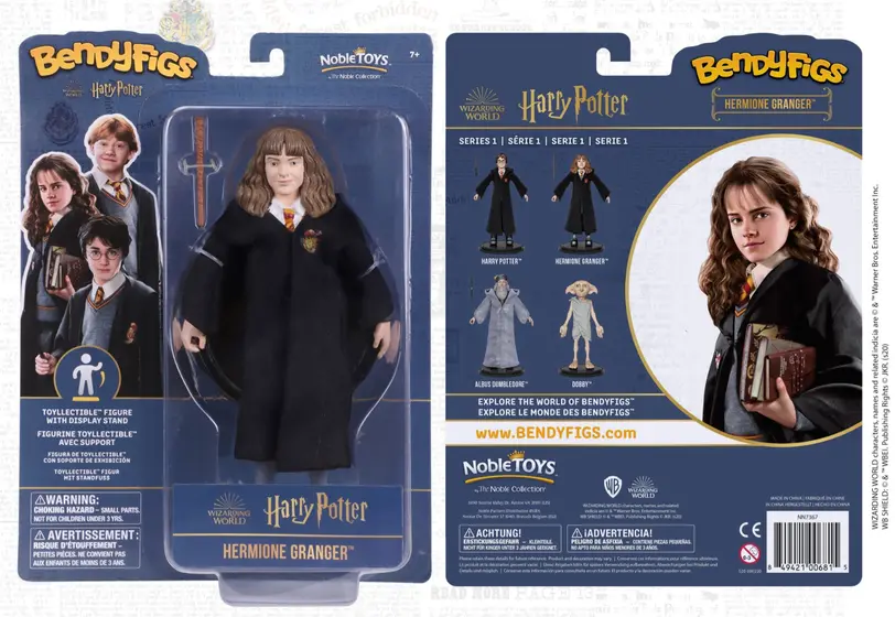 NOBLE COLLECTION - HARRY POTTER - BENDYFIGS - HERMIONE-5