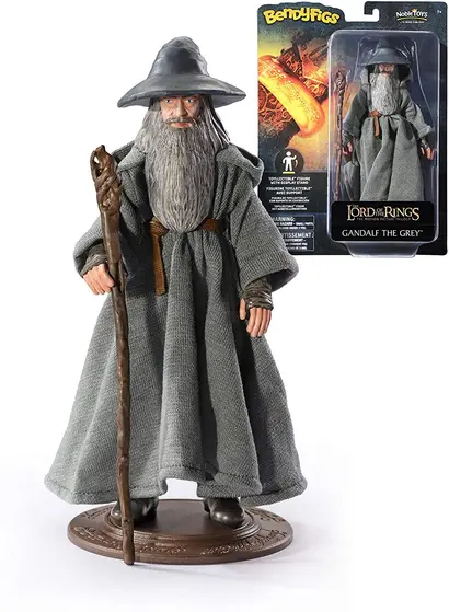 NOBLE COLLECTION - LORD OF THE RINGS - BENDYFIGS - GANDALF-2