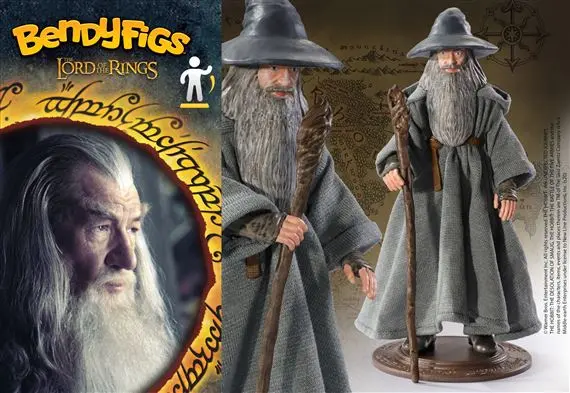 NOBLE COLLECTION - LORD OF THE RINGS - BENDYFIGS - GANDALF-6