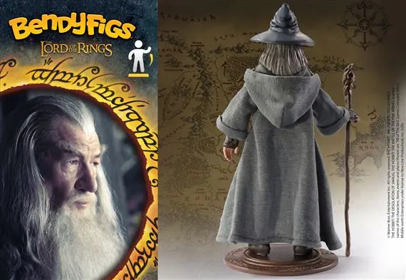 NOBLE COLLECTION - LORD OF THE RINGS - BENDYFIGS - GANDALF-7