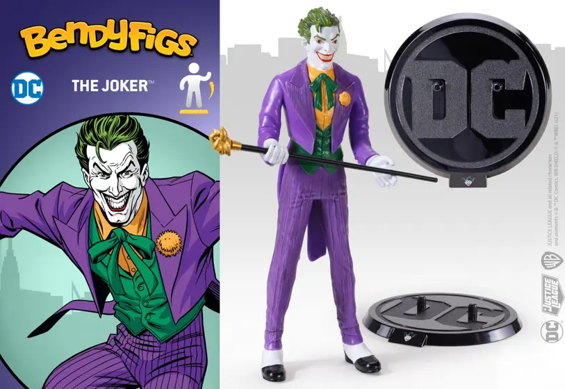 NOBLE COLLECTION - DC - BENDYFIGS - JOKER (COMICS)-1