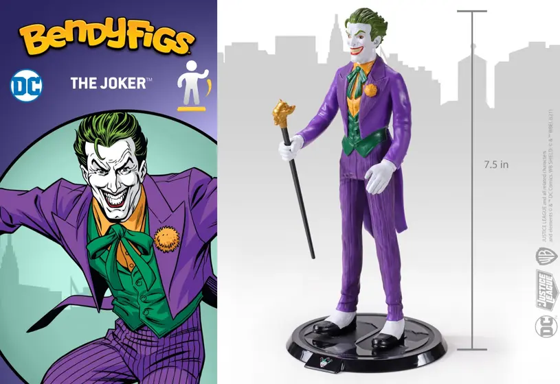 NOBLE COLLECTION - DC - BENDYFIGS - JOKER (COMICS)-4