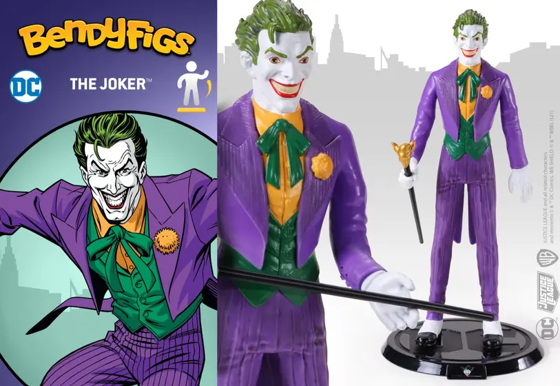 NOBLE COLLECTION - DC - BENDYFIGS - JOKER (COMICS)-6