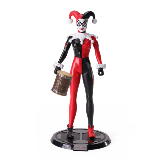 NOBLE COLLECTION DC - SS - HARLEY QUINN JESTER BENDYFIG-2