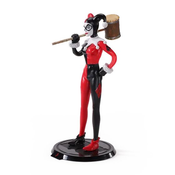 NOBLE COLLECTION DC - SS - HARLEY QUINN JESTER BENDYFIG-3