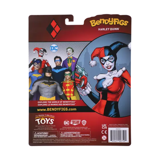 NOBLE COLLECTION DC - SS - HARLEY QUINN JESTER BENDYFIG-6