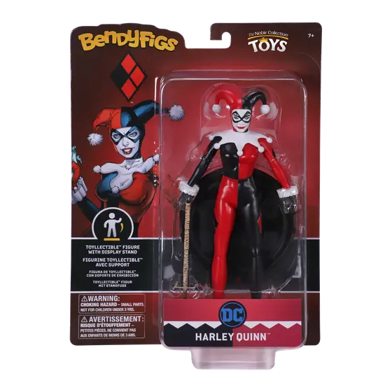 NOBLE COLLECTION DC - SS - HARLEY QUINN JESTER BENDYFIG-7