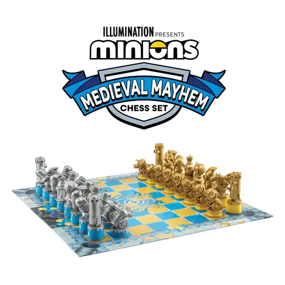 NOBLE COLLECTION - UNIVERSAL - MINIONS - MEDIEVAL CHESS SET-0