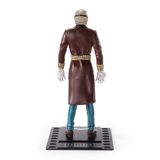 NOBLE COLLECTION - UNIVERSAL MONSTERS BENDYFIGS INVISIBLE MAN-1
