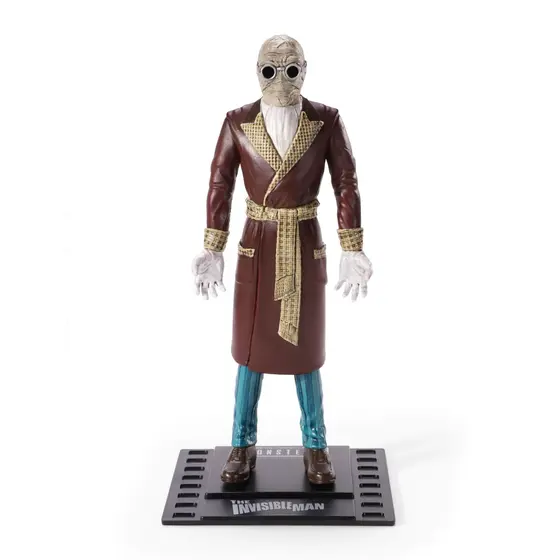NOBLE COLLECTION - UNIVERSAL MONSTERS BENDYFIGS INVISIBLE MAN-2