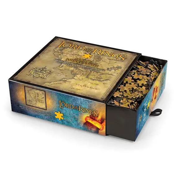 NOBLE COLLECTION - LORD OF THE RINGS - MIDDLE-EARTH MAP PUZZLE-1