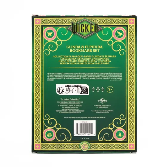 NOBLE COLLECTION - GLINDA AND ELPHABA BOOKMARK SET-4