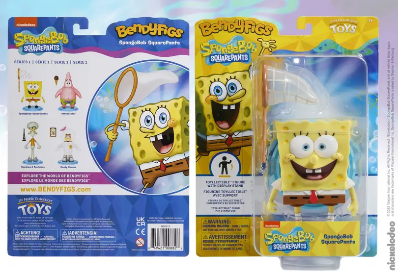 NOBLE COLLECTION - NICKELODEON - BENDYFIGS - SPONGEBOB SQUAREPANTS-5