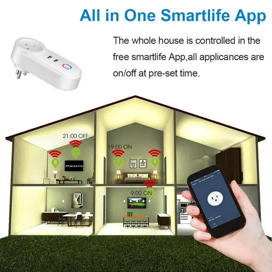 MOYE VOLTAIC WIFI SMART SOCKET WITH USB PORTS-12