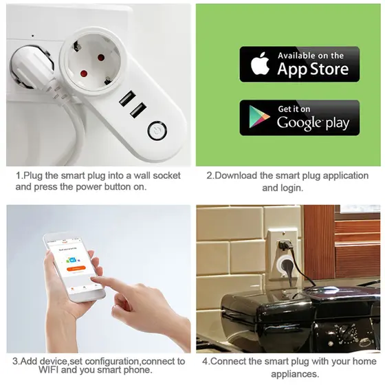MOYE VOLTAIC WIFI SMART SOCKET WITH USB PORTS-15