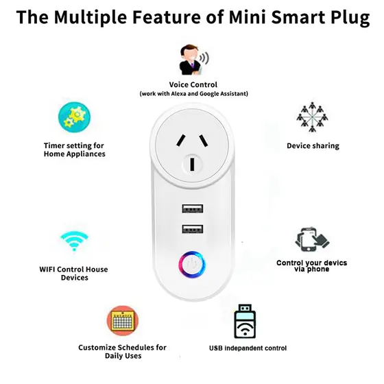 MOYE VOLTAIC WIFI SMART SOCKET WITH USB PORTS-3