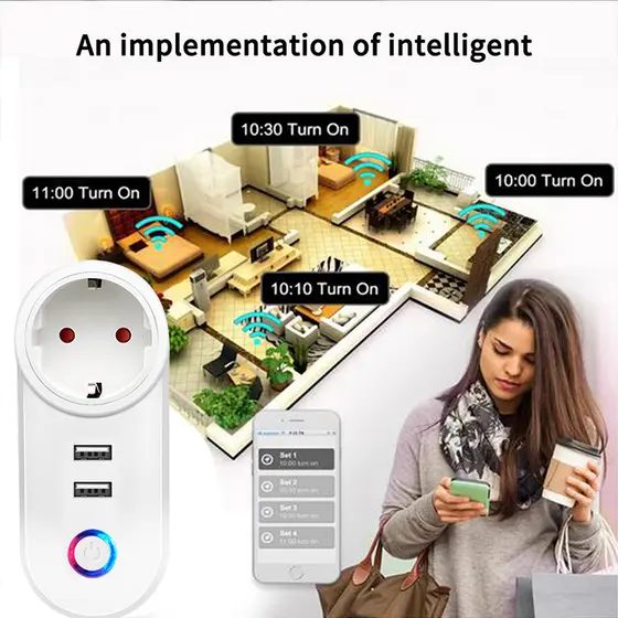 MOYE VOLTAIC WIFI SMART SOCKET WITH USB PORTS-6