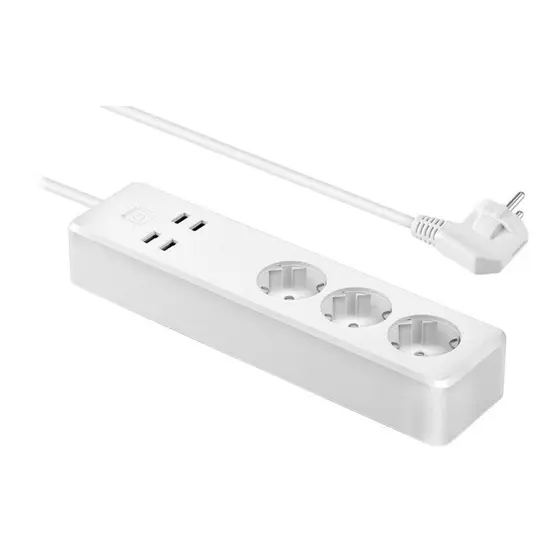 MOYE VOLTAIC SMART POWER STRIP 3 EU PLUGS + 4 USB PLUGS 3680W 16A-0