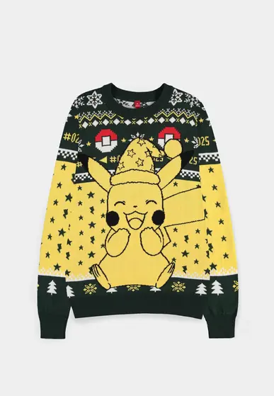 DIFUZED POKEMON - PIKACHU CHRISTMAS JUMPER - 2XL-0