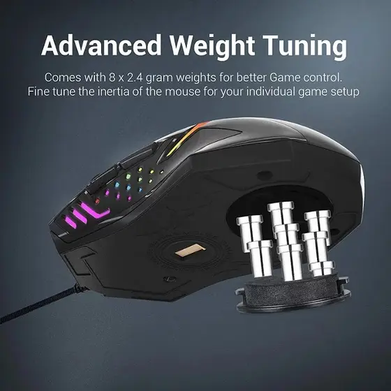 MOUSE - REDRAGON CENTROPHORUS 2 M601-2 RGB-4