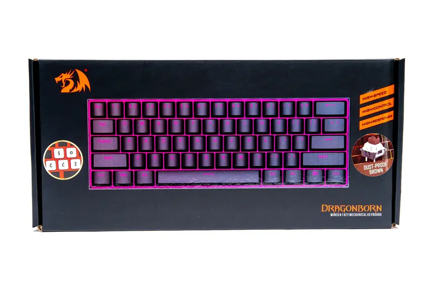 KEYBOARD - REDRAGON DRAGONBORN K630 MECHANICAL SLO/CRO LAYOUT-7