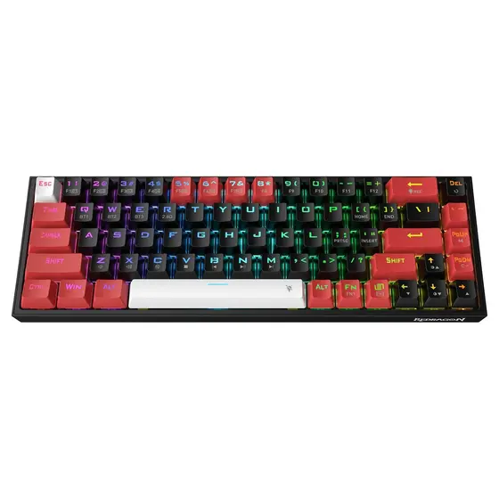 KEYBOARD - REDRAGON CASTOR K631RGB PRO WIRED/WIRELESS/BT MECHANICAL RED SWITCH-4