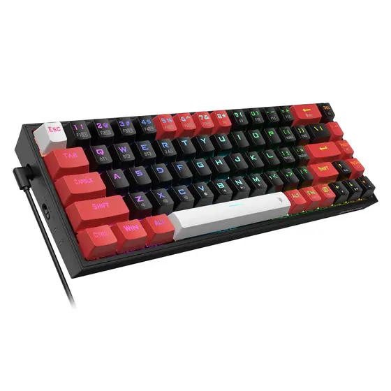 KEYBOARD - REDRAGON CASTOR K631RGB PRO WIRED/WIRELESS/BT MECHANICAL RED SWITCH-7