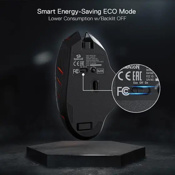 MOUSE - REDRAGON MIRAGE M690-PRO WIRELES-8