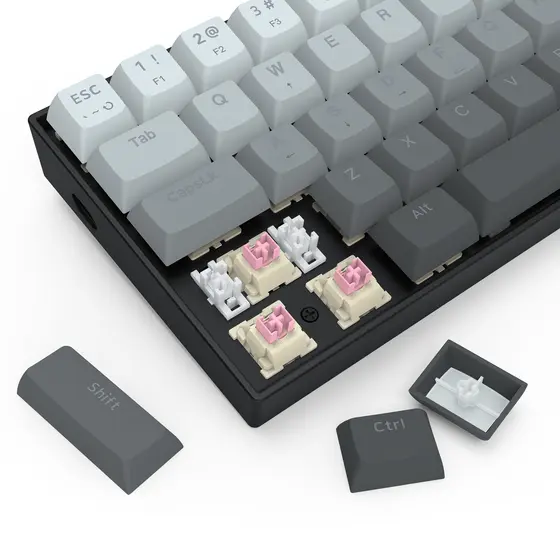 KEYBOARD - REDRAGON FIZZ K617 RGB WIRED BLACK MAGNETIC-9